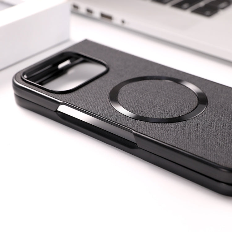 For Google Pixel 9 Pro Fold CD Magsafe Magnetic Cloth Texture Phone Case