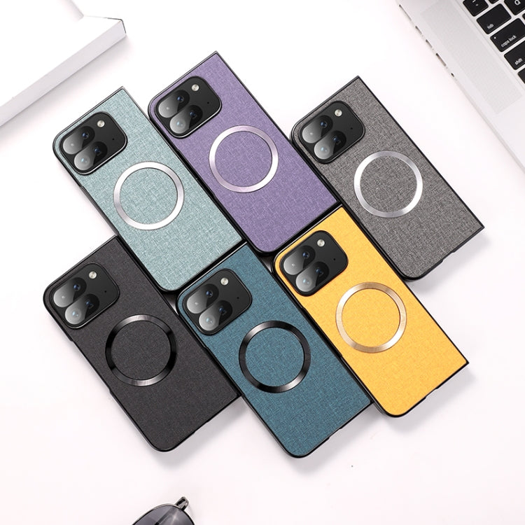 For Google Pixel 9 Pro Fold CD Magsafe Magnetic Cloth Texture Phone Case
