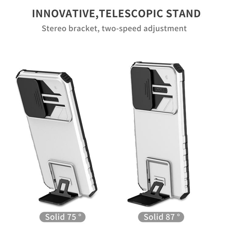 For Samsung Galaxy A16  4G / 5G Stereoscopic Holder Sliding Camshield Phone Case