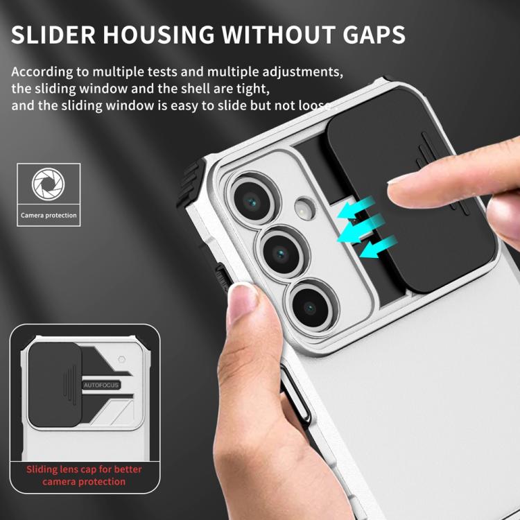 For Samsung Galaxy A16  4G / 5G Stereoscopic Holder Sliding Camshield Phone Case