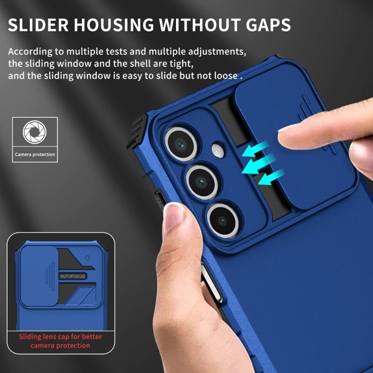 For Samsung Galaxy A16  4G / 5G Stereoscopic Holder Sliding Camshield Phone Case