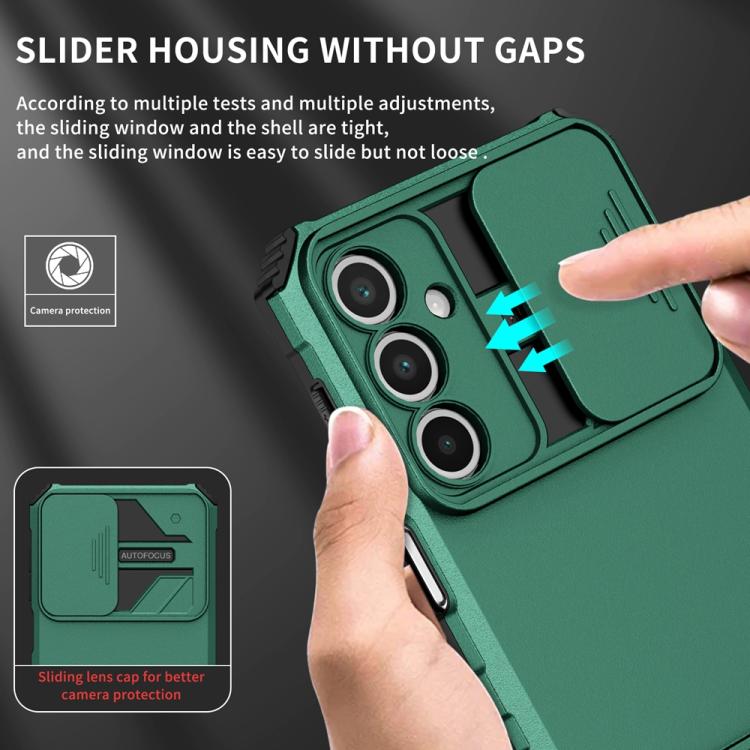 For Samsung Galaxy A16  4G / 5G Stereoscopic Holder Sliding Camshield Phone Case