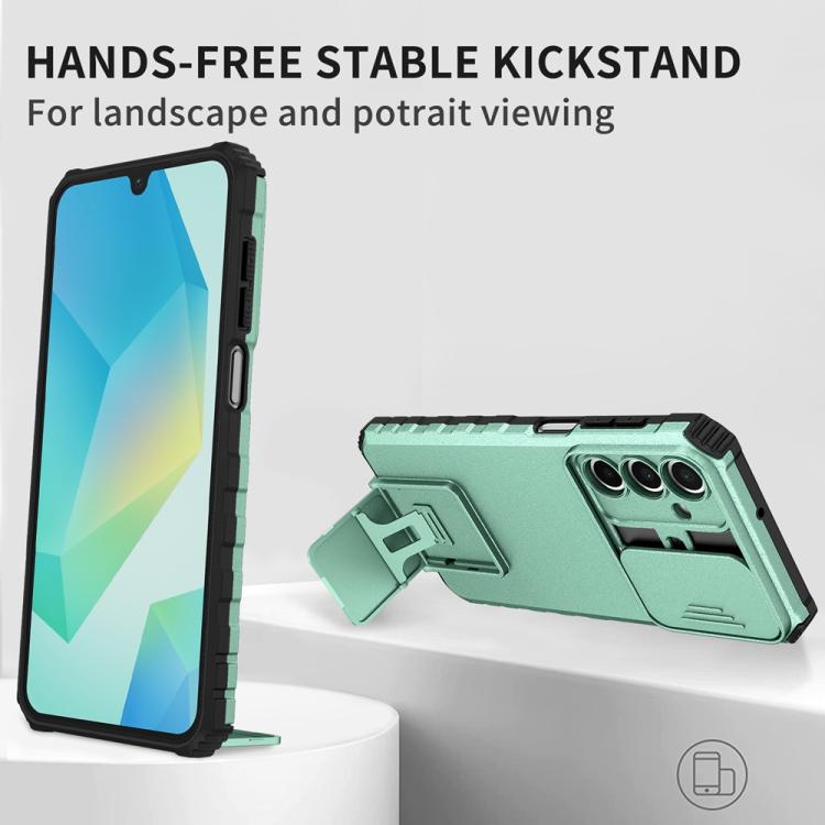 For Samsung Galaxy A16  4G / 5G Stereoscopic Holder Sliding Camshield Phone Case