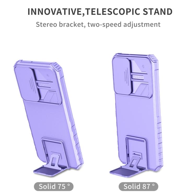 For Samsung Galaxy A16  4G / 5G Stereoscopic Holder Sliding Camshield Phone Case