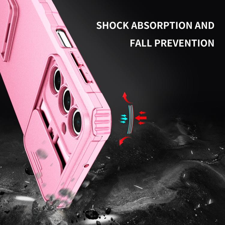 For Samsung Galaxy A36 Stereoscopic Holder Sliding Camshield Phone Case