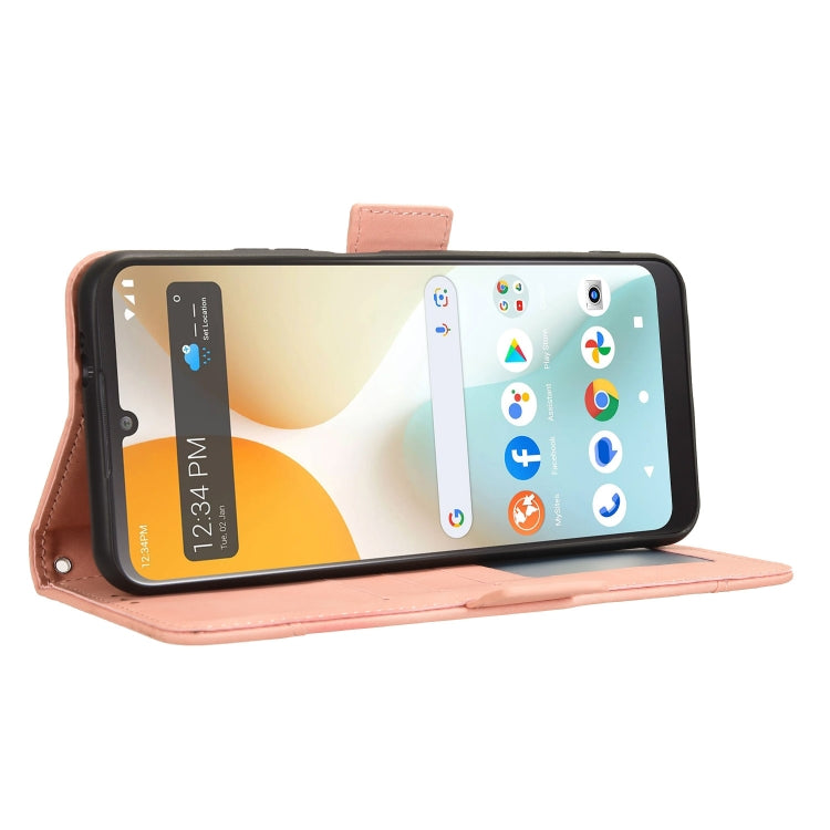For BLU View 5 Pro Skin Feel Calf Texture Card Slots Leather Phone Case