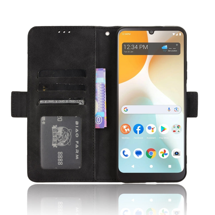 For BLU View 5 Pro Skin Feel Calf Texture Card Slots Leather Phone Case