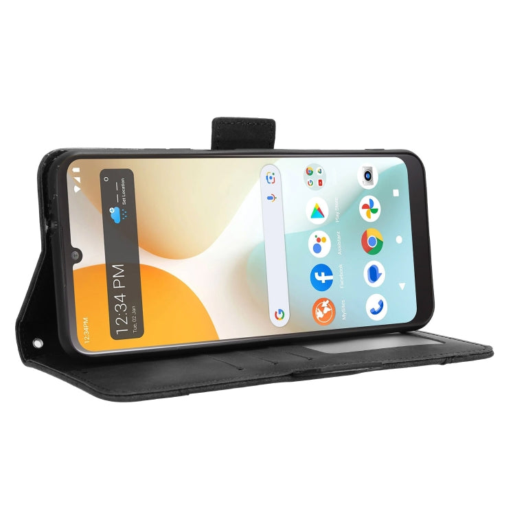 For BLU View 5 Pro Skin Feel Calf Texture Card Slots Leather Phone Case