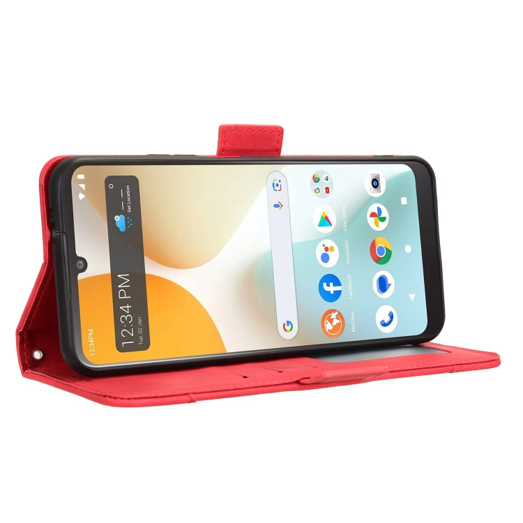 For BLU View 5 Pro Skin Feel Calf Texture Card Slots Leather Phone Case