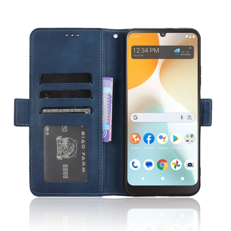 For BLU View 5 Pro Skin Feel Calf Texture Card Slots Leather Phone Case