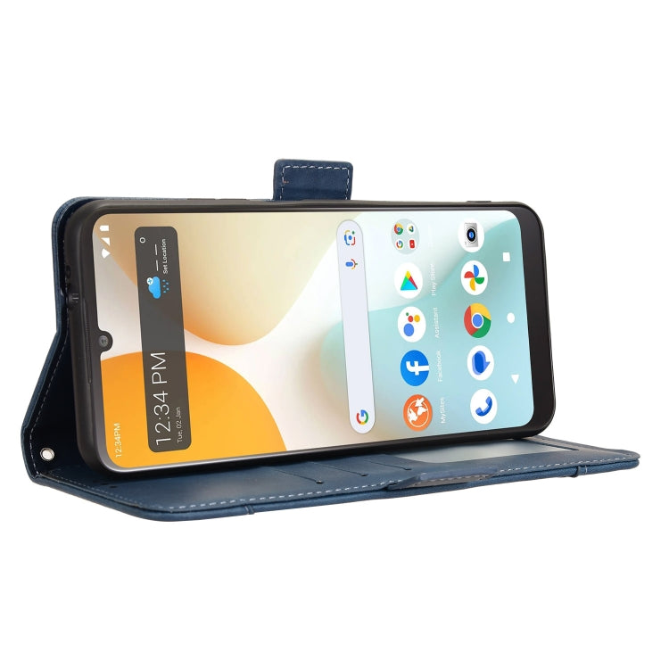 For BLU View 5 Pro Skin Feel Calf Texture Card Slots Leather Phone Case