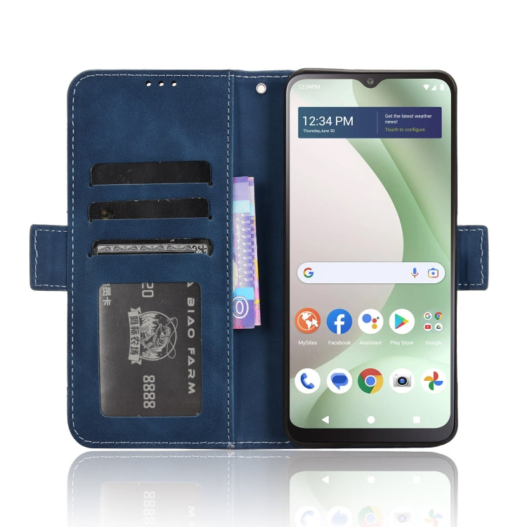 For BLU View 5 Skin Feel Calf Texture Card Slots Leather Phone Case