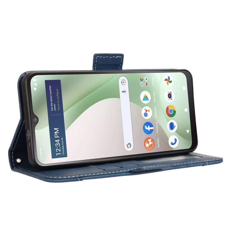 For BLU View 5 Skin Feel Calf Texture Card Slots Leather Phone Case