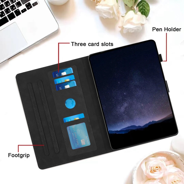 For Samsung Galaxy Tab S9 / S9 FE Honeycomb Embossed Leather Smart Tablet Case