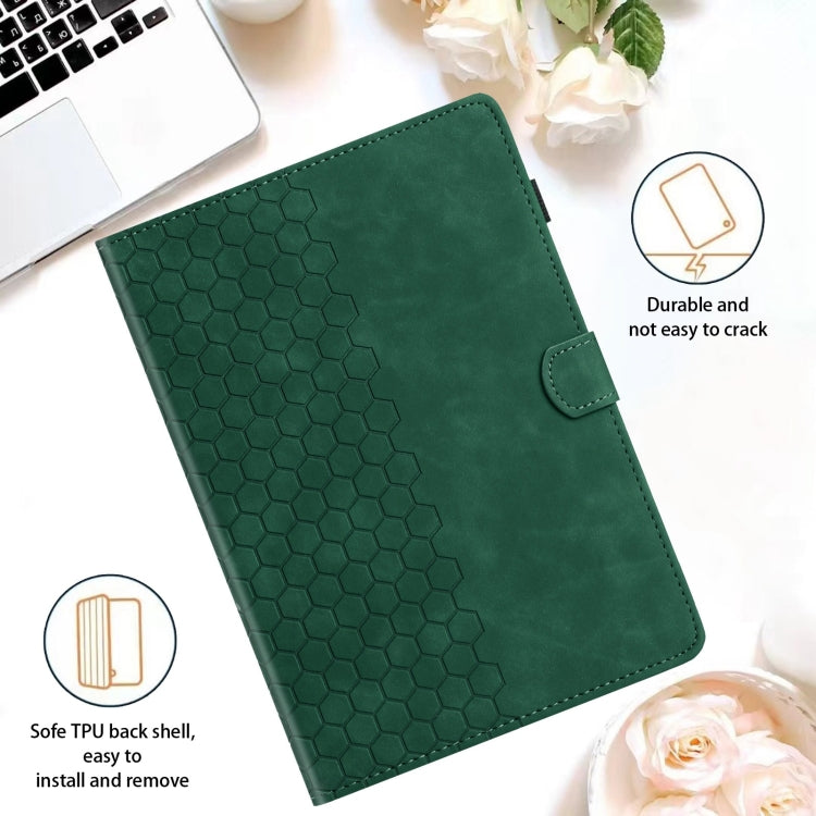 For Samsung Galaxy Tab A7 2020 T500 Honeycomb Embossed Leather Smart Tablet Case