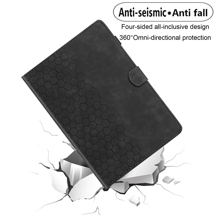 For Samsung Galaxy Tab A7 2020 T500 Honeycomb Embossed Leather Smart Tablet Case