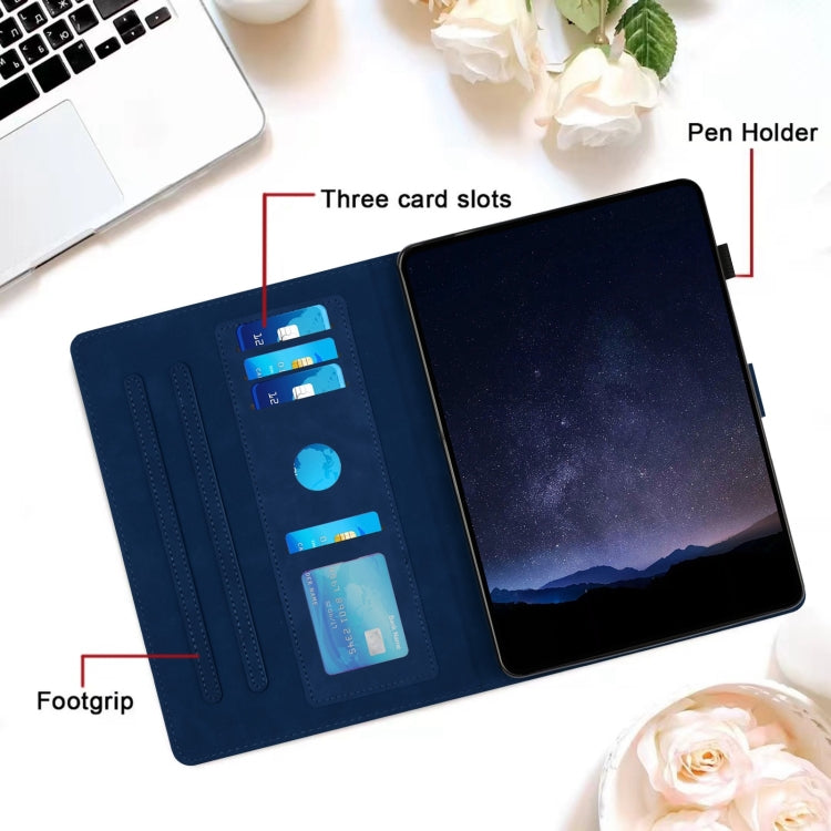 For Samsung Galaxy Tab S6 Lite P610 Honeycomb Embossed Leather Smart Tablet Case