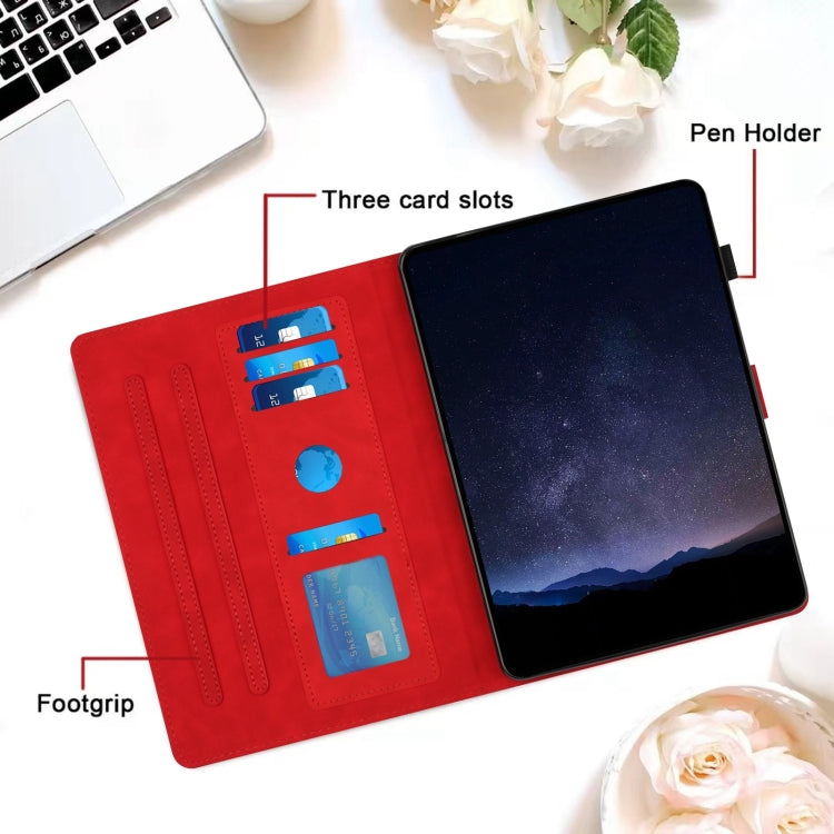 For Samsung Galaxy Tab S6 Lite P610 Honeycomb Embossed Leather Smart Tablet Case
