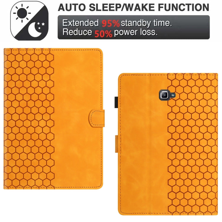 For Samsung Galaxy Tab A 10.1 2016 T580 Honeycomb Embossed Leather Smart Tablet Case