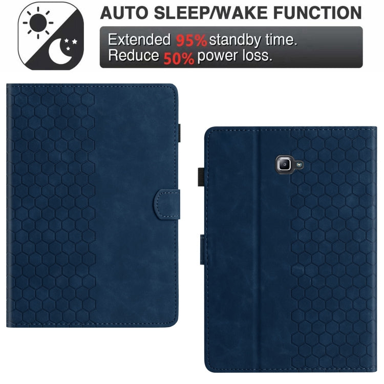 For Samsung Galaxy Tab A 10.1 2016 T580 Honeycomb Embossed Leather Smart Tablet Case