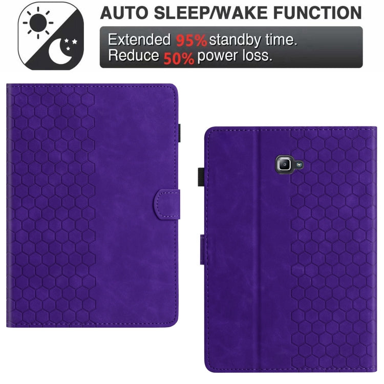 For Samsung Galaxy Tab A 10.1 2016 T580 Honeycomb Embossed Leather Smart Tablet Case