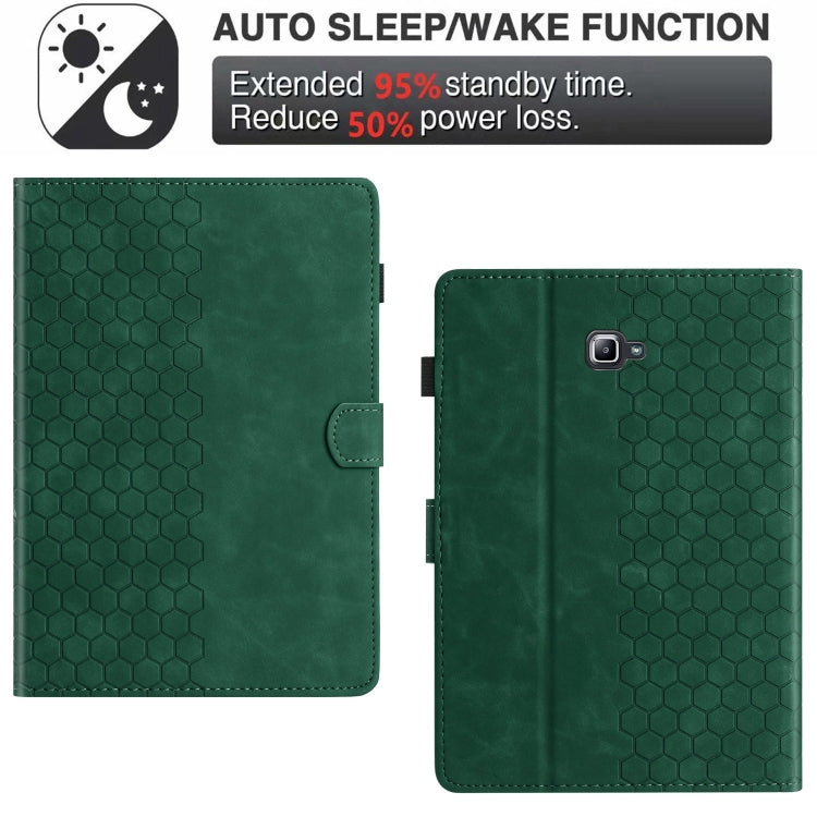 For Samsung Galaxy Tab A 10.1 2016 T580 Honeycomb Embossed Leather Smart Tablet Case