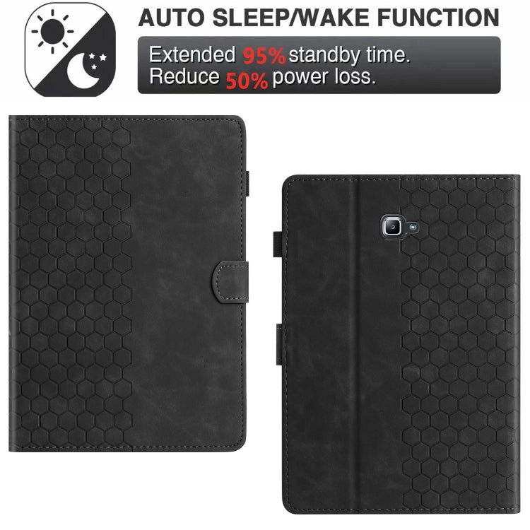 For Samsung Galaxy Tab A 10.1 2016 T580 Honeycomb Embossed Leather Smart Tablet Case