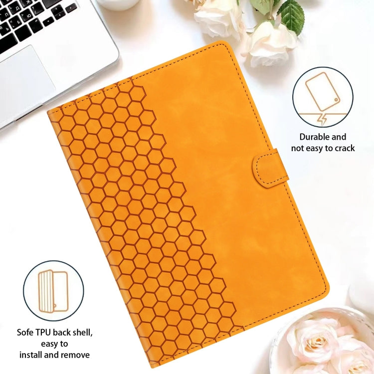 For Samsung Galaxy Tab A7 Lite T220 Honeycomb Embossed Leather Tablet Case