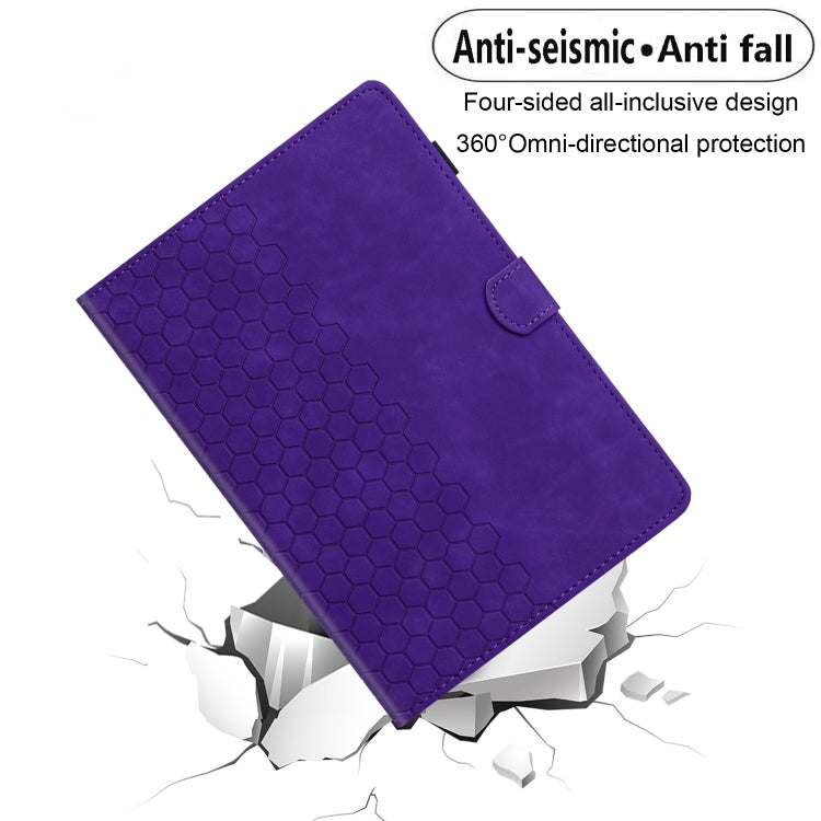 For Samsung Galaxy Tab A7 Lite T220 Honeycomb Embossed Leather Tablet Case