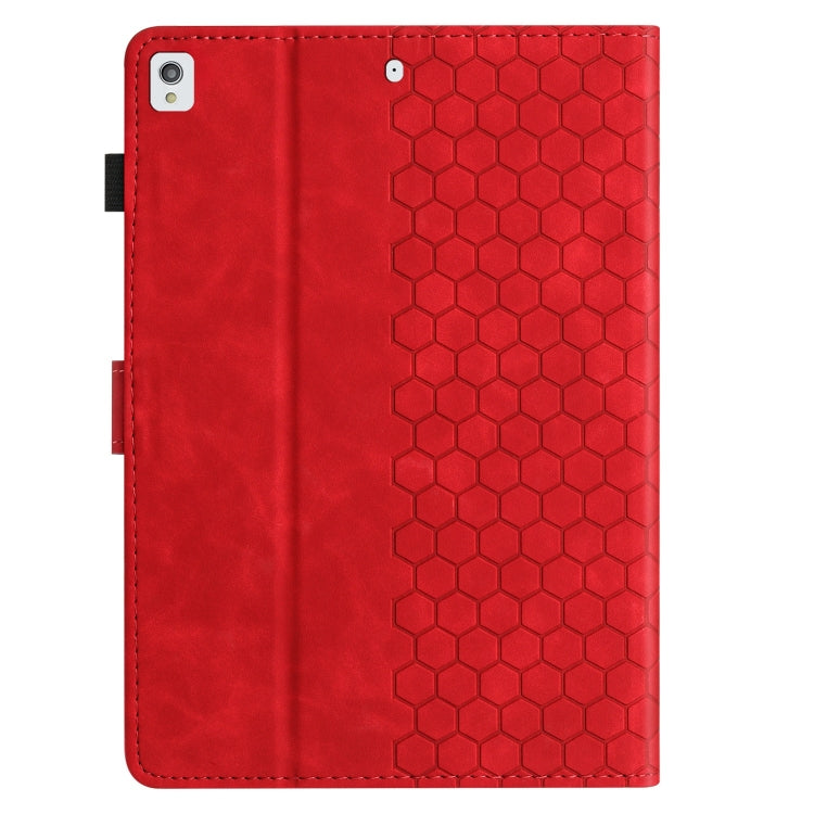 For Samsung Galaxy Tab A 10.1 2019 T510 Honeycomb Embossed Leather Tablet Case