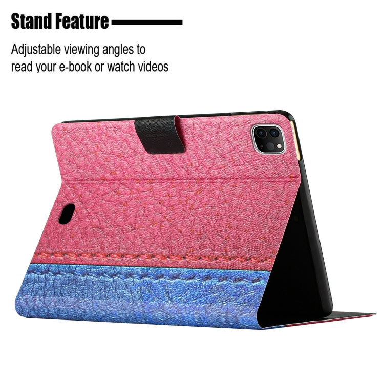 For iPad Pro 11 2025 / 2024 Stitching Solid Color Flip Leather Smart Tablet Case