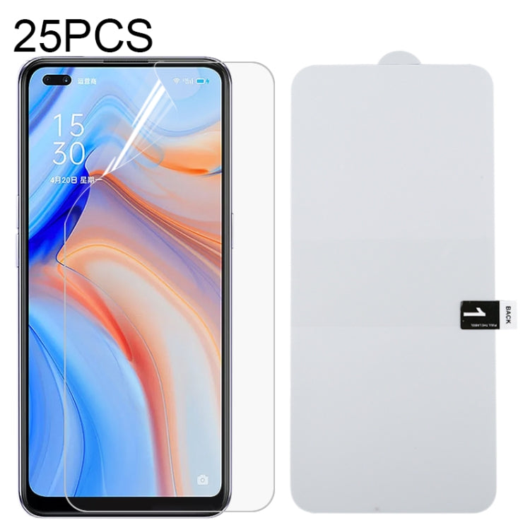For OPPO Reno4 25 PCS Full Screen Protector Explosion-proof Hydrogel Film