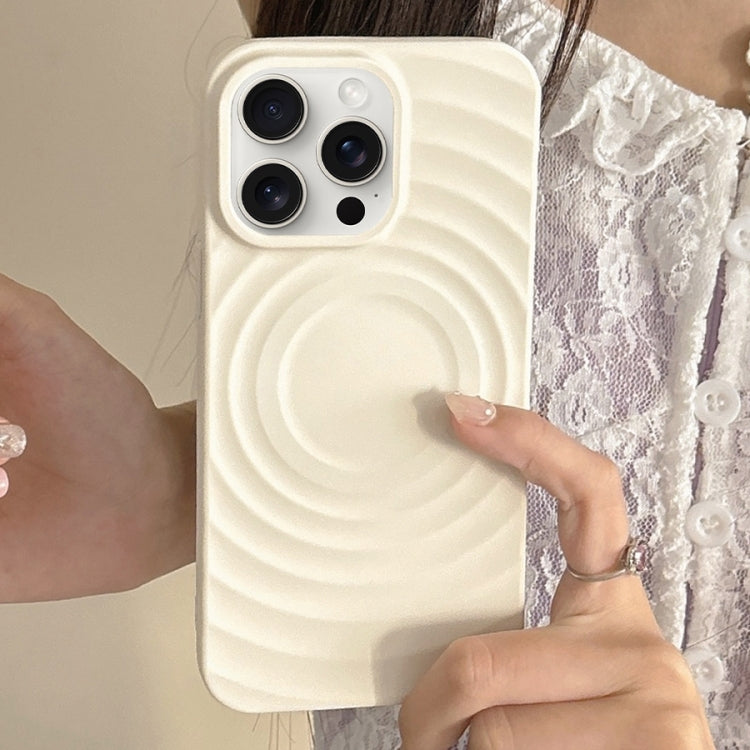 For iPhone 16 Pro Frosted Wave Texture MagSafe Magnetic TPU Phone Case