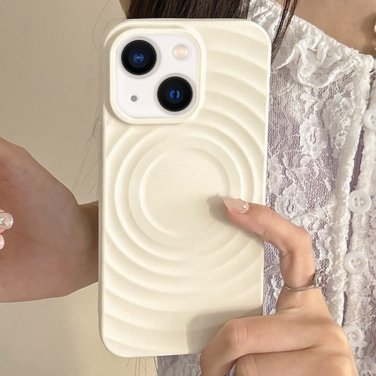 For iPhone 14 Frosted Wave Texture MagSafe Magnetic TPU Phone Case