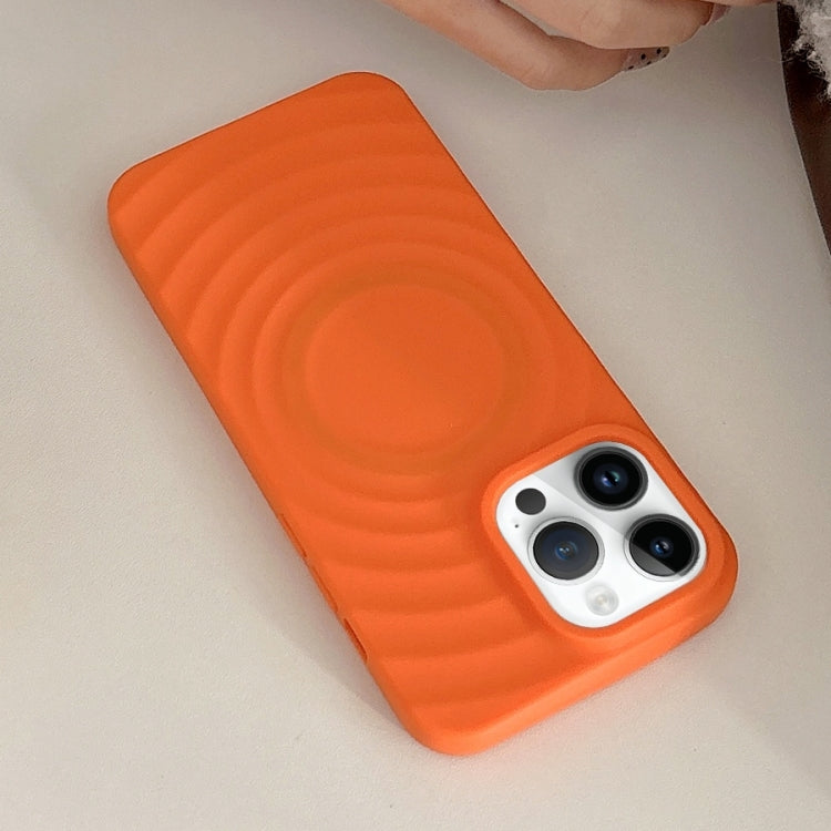 For iPhone 13 Pro Max Frosted Wave Texture MagSafe Magnetic TPU Phone Case