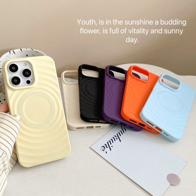 For iPhone 12 Pro Max Frosted Wave Texture MagSafe Magnetic TPU Phone Case
