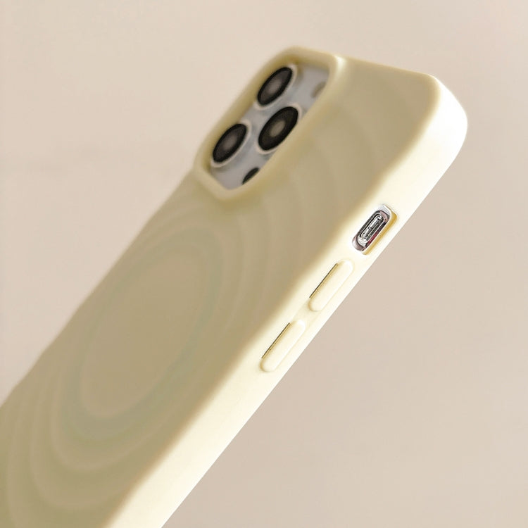 For iPhone 15 Pro Frosted Wave Texture MagSafe Magnetic TPU Phone Case