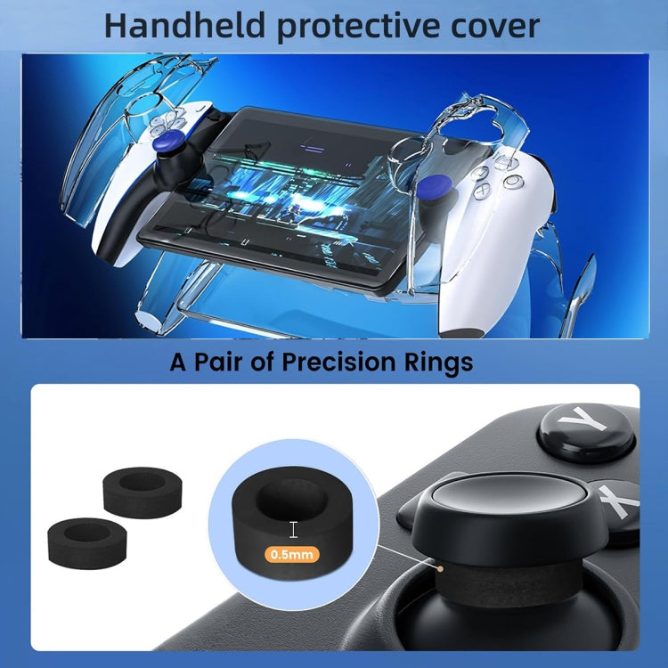 For Sony PlayStation Portal Portable Game Console Storage Bag Kits - Black