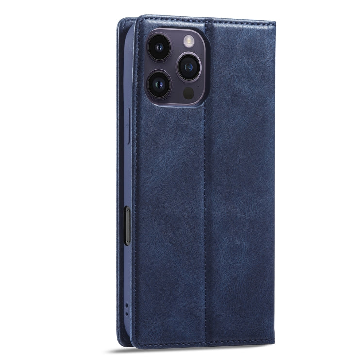 For iPhone 16 Pro Max LC.IMEEKE RFID Anti-theft Leather Phone Case