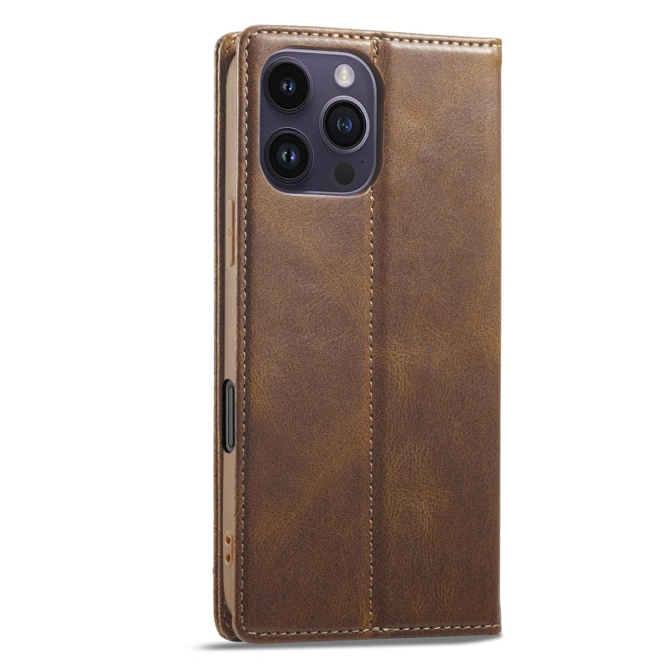 For iPhone 16 Pro Max LC.IMEEKE RFID Anti-theft Leather Phone Case