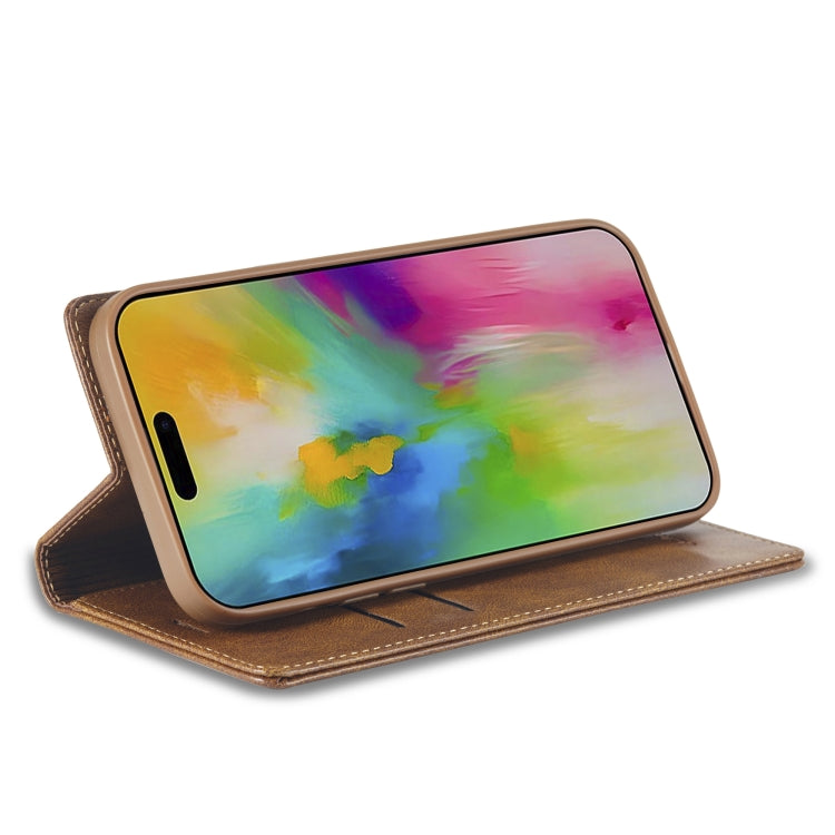 For iPhone 16 Pro Max LC.IMEEKE RFID Anti-theft Leather Phone Case