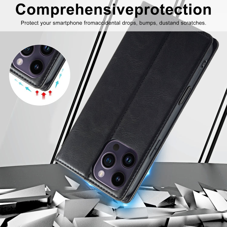 For iPhone 16 Pro LC.IMEEKE RFID Anti-theft Leather Phone Case