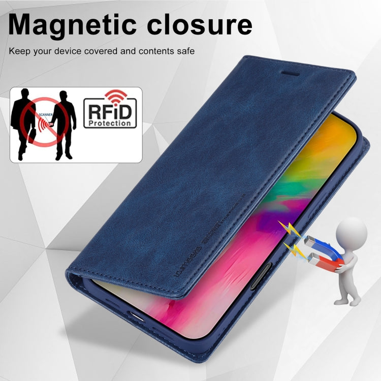 For iPhone 16 Pro LC.IMEEKE RFID Anti-theft Leather Phone Case