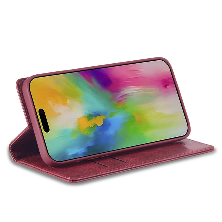 For iPhone 16 Pro LC.IMEEKE RFID Anti-theft Leather Phone Case