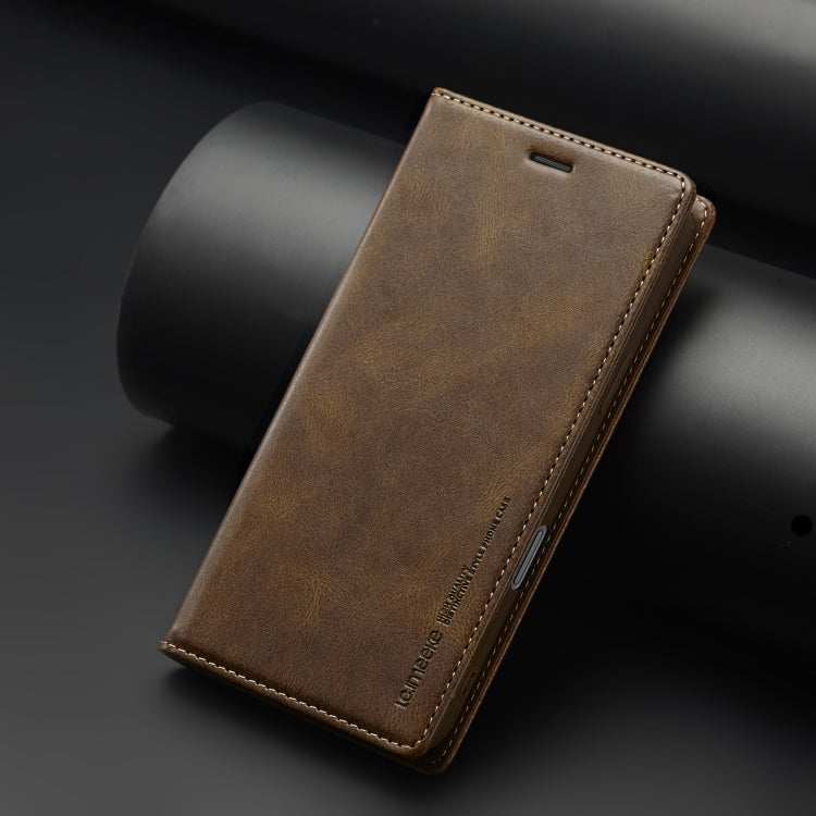For iPhone 16 Pro LC.IMEEKE RFID Anti-theft Leather Phone Case