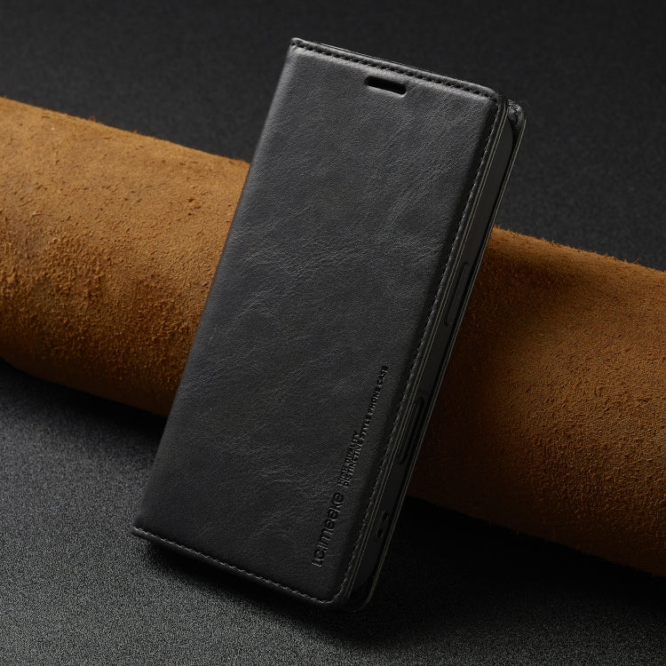 For iPhone 16 Plus LC.IMEEKE RFID Anti-theft Leather Phone Case