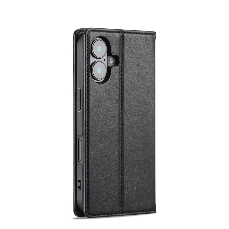 For iPhone 16 Plus LC.IMEEKE RFID Anti-theft Leather Phone Case