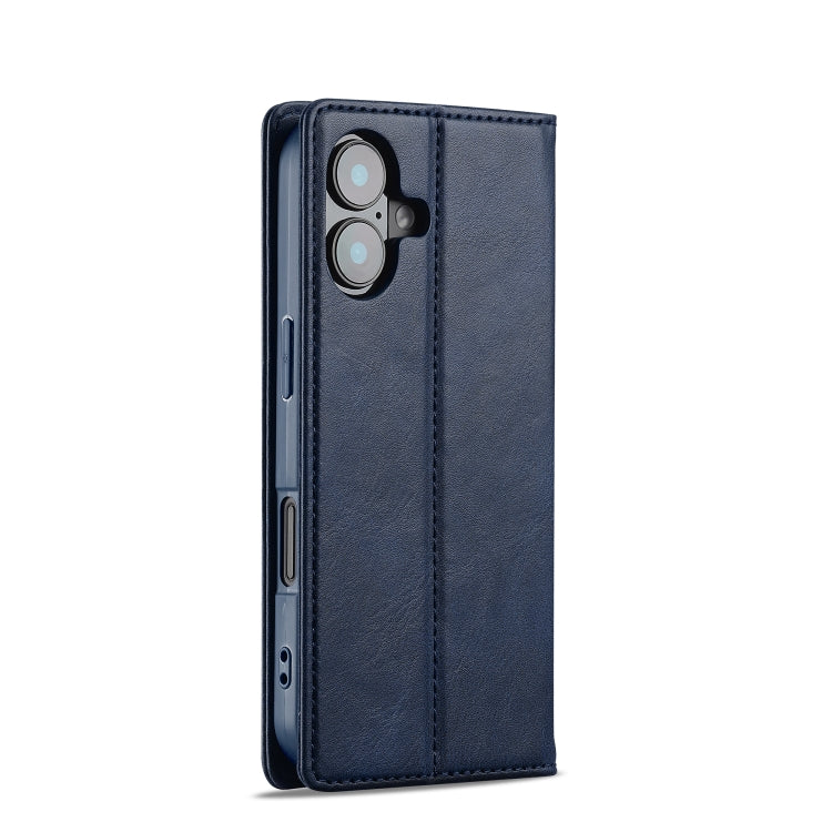 For iPhone 16 Plus LC.IMEEKE RFID Anti-theft Leather Phone Case