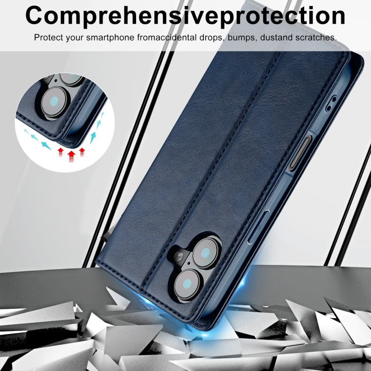 For iPhone 16 LC.IMEEKE RFID Anti-theft Leather Phone Case