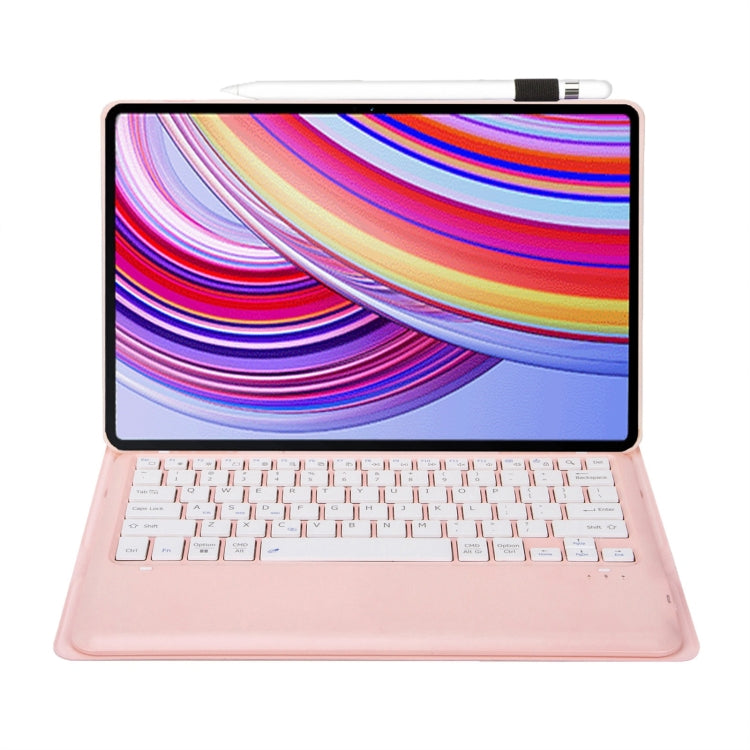 For Xiaomi Redmi Pad Pro 12.1 A0N11 Detachable Bluetooth Keyboard TPU Lambskin Leather Tablet Case